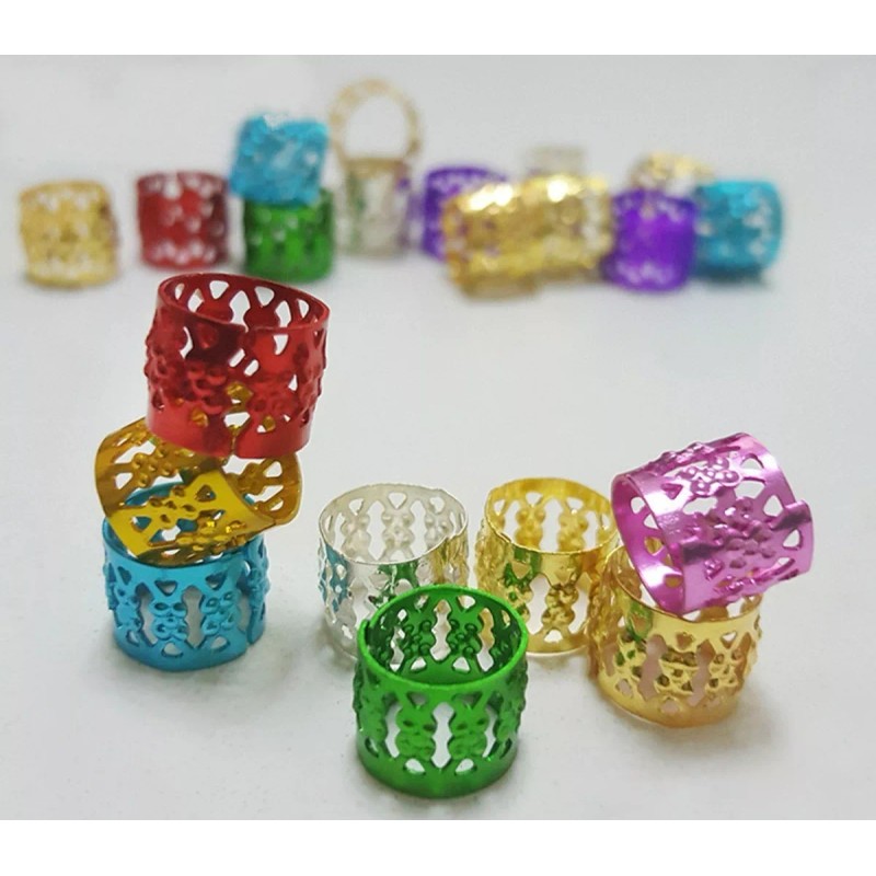 100 Anillos Adorno Trenzas Africanas Y Extensiones Cabello