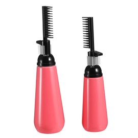 Healeved 2pcs Hair Color Bottle Hair Dye Hair Coloring Bottle Small Hair Root Bottle Dispensing Scalp Squeeze Lotion Applicator Bottle Applicator Dispenser Root Comb Bottle Fine Plastic