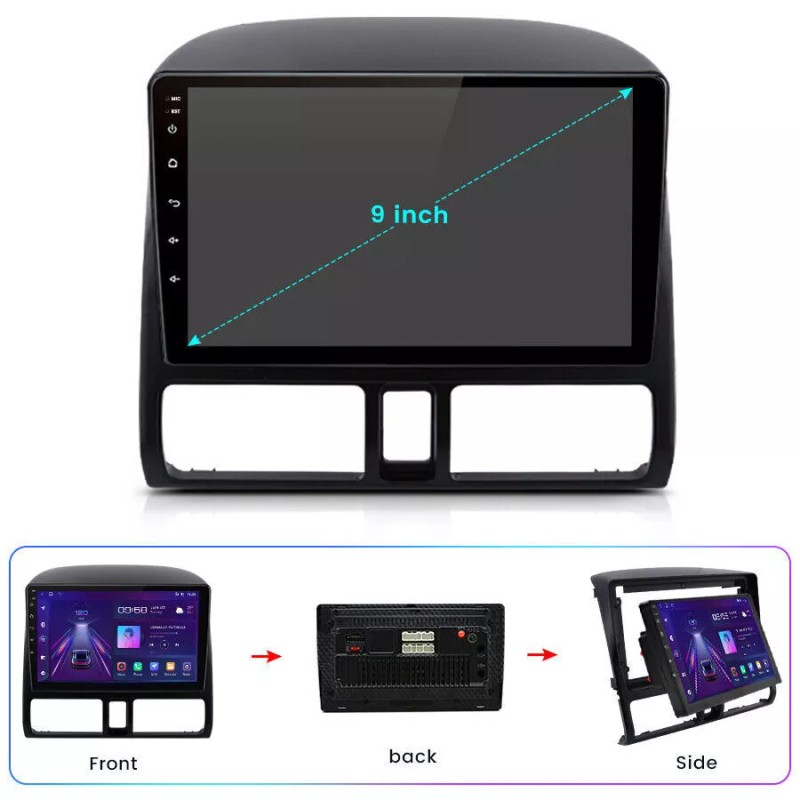 Podofo Android 13 Car Stereo Radio For Honda CRV 2001-2006