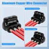 5 Pcs Insulated Wire Connectors Black Multi Cable Splice Connector