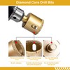 MORESUPERHARD Diamond Core Drill Bits Set 12Pcs,Vacuum Brazed Diamond Hole