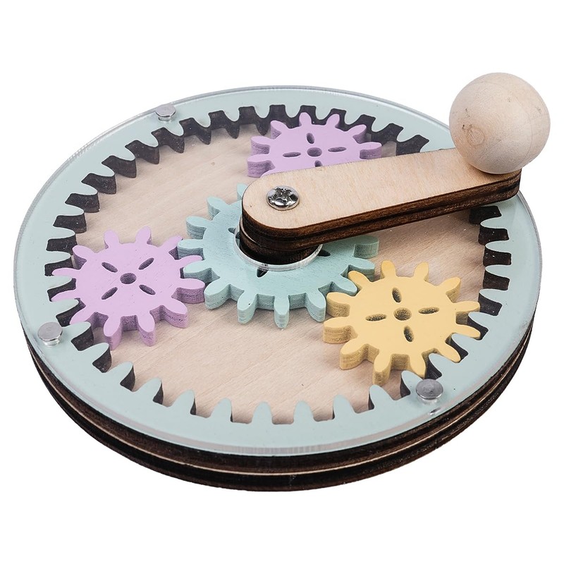 Sarini Educational Activity Board with Hand Crank, DIY Accessories for