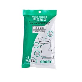 SZMEINANZI Car Mounted Emergency Urine Bag, Portable Urinal Tool, Travel Disposable Convenient Bag for Men, Women, All Ages (1 Pack of 4 Pieces)