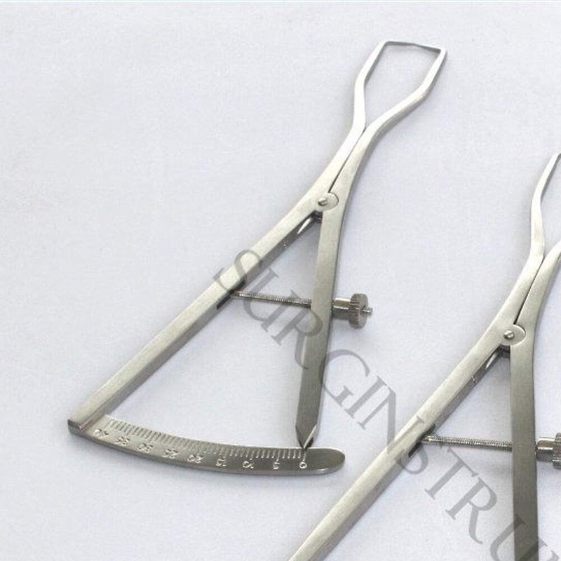 12 Piece Set of Castroviejo Ridge Maping Caliper 6" Implant