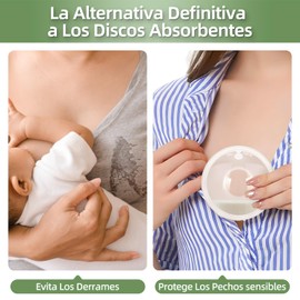 HomeChi Recolector de Leche Materna 2 Piezas, 70ml Conchas Recolectoras para Lactancia con Organizador, Protectores de Lactancia Reutilizables para Proteger los Pezones, Accesorios para la Lactancia