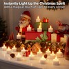 Rechargeable Flameless Tea Lights Candles with Remote Charging Base 12Pcs