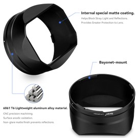 Haoge Metal Square Lens Cover for RICOH GRIIIX, GR3X and HDF Camera - Accessories LH-GR3XH