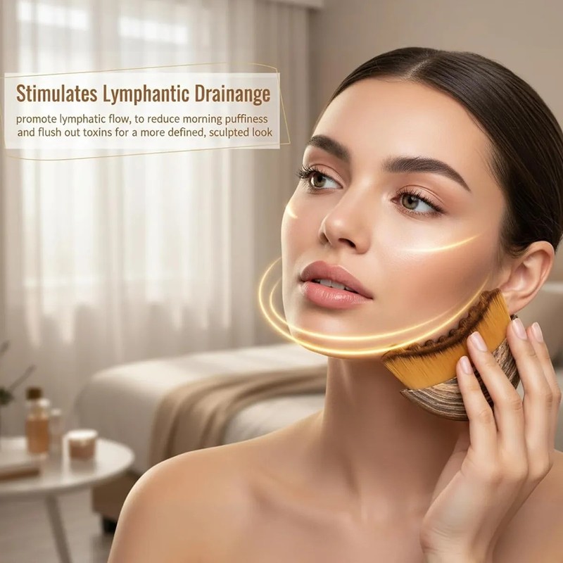 Cepillo De Masaje Linfático Y Varita De Masaje Facial