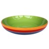 Purity Style Hand Painted Rainbow Stripe Ceramic 22 cm Pasta