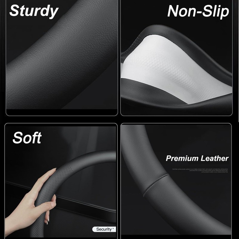 XHRING Car Steering Wheel Cover for Land Rover Defender Discovery