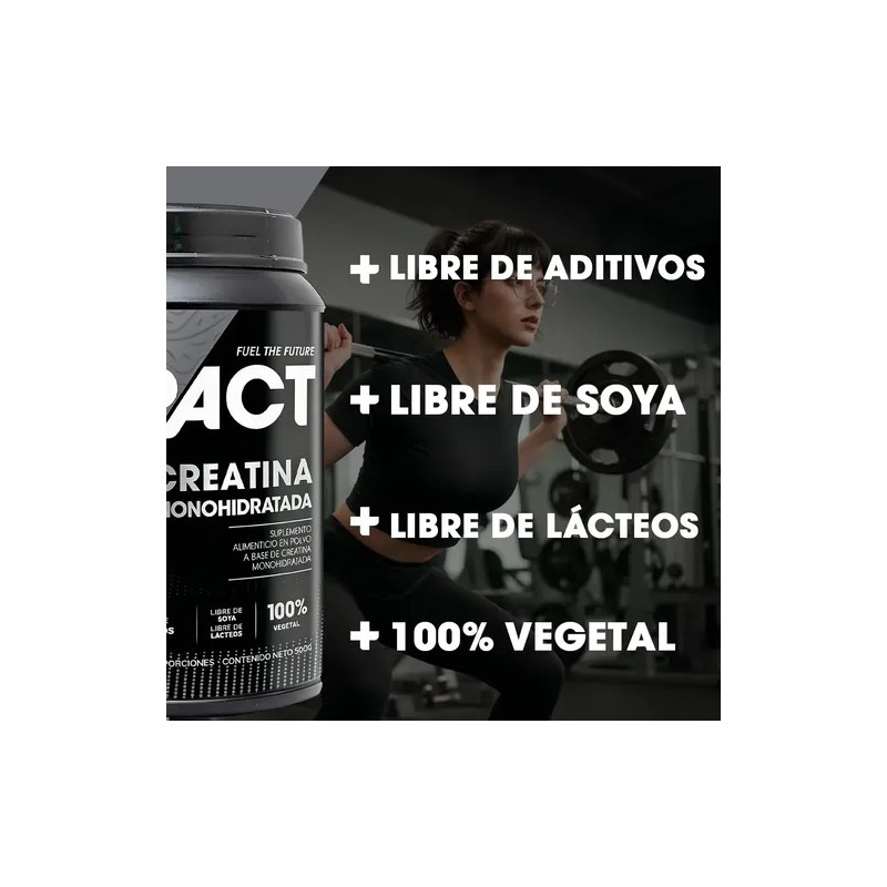 Creatina Monohidratada 500 G Sin Sabor Pura Aumenta Fuerza Y