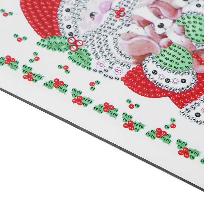 DIY Christmas Santa Claus Pattern Diamond Painting Notebook Kits Decoration