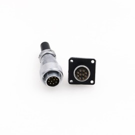 Eonvic WS16 10 Pin Aviation Plug Waterproof Plug Male Female Square Female Metal Thread Signal LED Industrial Equipment