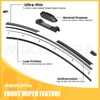 MIKKUPPA 26"+16"+13" Windshield Wiper Blades Replacement for 2012-2016 Honda CRV
