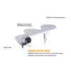 G1/2in Thread Toilet Bidet Seat Attachment Cold Water Spray Double