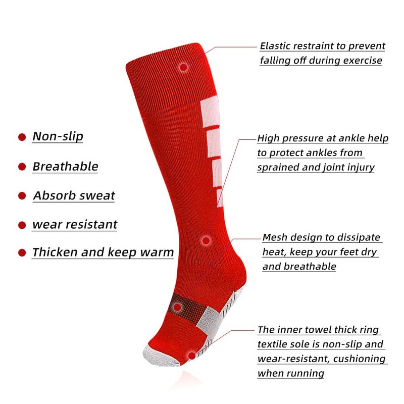 ZEPOHCK Kids Soccer Socks for Boys and Girls - 2