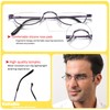 KoKoBin Half Reading Glasses,4 Pack Half Rim Metal Frame Glasses