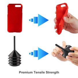 TPU 3D Printer Filament, TINMORRY TPU Filament 1.75mm, 1 kg (2.2 lbs)/Spool,Transparent Red