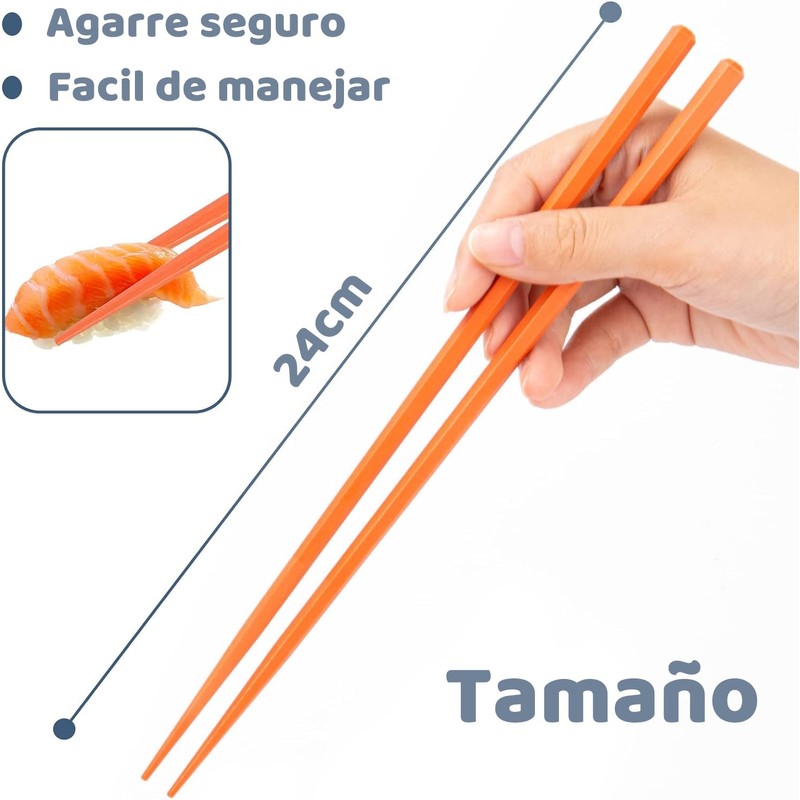 5 Pairs Fiberglass Chopsticks Reusable Fiberglass Chopsticks Dishwasher Safe Lightweight