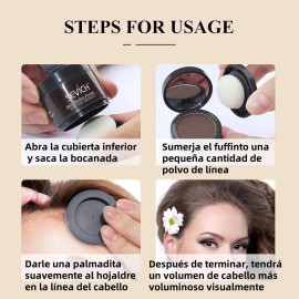 Polvo De Maquillaje Fibra Capilar Cubre Raíz De Cabello