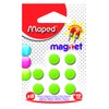 Maped 051100 Round Magnets, 10mm, Pack of 8, Assorted Colours