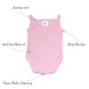 Baby Vests, Sleeveless Baby Bodysuits, 100% Cotton Strap Shoulder Newborn
