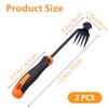 AojSup 2 Pcs Weeder Puller Tool, Hand Weeder Puller Dual-Action