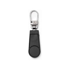 Fashion Zipper Puller Rubber Black