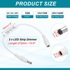 sourcing map LED Strip Dimmer, 12V to 24V 12A Mini