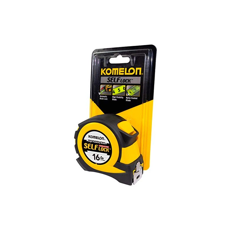 Komelon EV28116; 16' X 1" Self Lock Evolution Tape Measure,