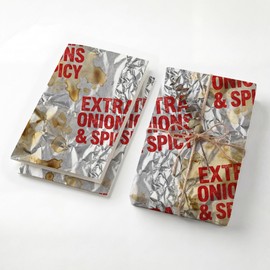 SHSEEN Tin Foil Food Wrapper Wrapping Paper, 19.6 x 27.5 in, 2 Sheets