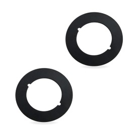 GQNDGN Scar Plate/Door Handle Fixing Cover Filler Repair Backplate Door Knob Backing Plate Fits Under Existing Lockset to Cover Up The Damaged Door (Black)