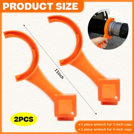 2 PCS RV Sewer Hose Wrench, Multi-Purpose RV Sewer Hose Wrench for Connecting and Disconnecting Sewer Hoses Fittings Easily, Fit Most 3-Inch and 4-Inch Male/Female Camper Sewer Caps, RV Accessories