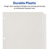 Avery Durable Plastic 5-Tab Insertable Big Tab Dividers for 3