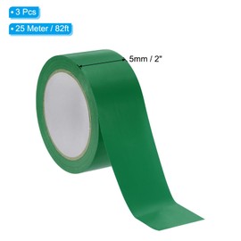 PATIKIL Pickle Ball Court Tape 3 Pack 82ft x 2" Temporary Pickle Ball Court Line Multi-Purpose Coat Tape for Indoor and Outdoor Sports Marking Green