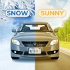 Motorfi 2 Pcs Silicone License Plate Frames with Polycarbonate Covers,