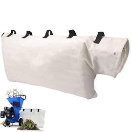 EZYPAK 24x48 Universal Wood Chipper/Shredder Mulchers Collection Discharge Bag for Gre-atCircle, Ta-zz & Ear-thquake (Excluding Wood chippers), LAN-dworks, Su-perHandy, White