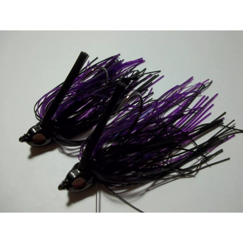 Jakes Jigs TWO (2) 1/2 OZ POISON HEAD *BLACK AND