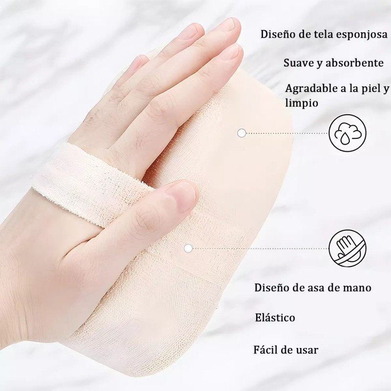 Junelizente Perfiles Exfoliante Natural De Esponja Vegetal Para La Ducha