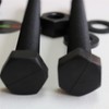 5 x Black Hexagon Head Screws Polypropylene (PP) Plastic Nuts,