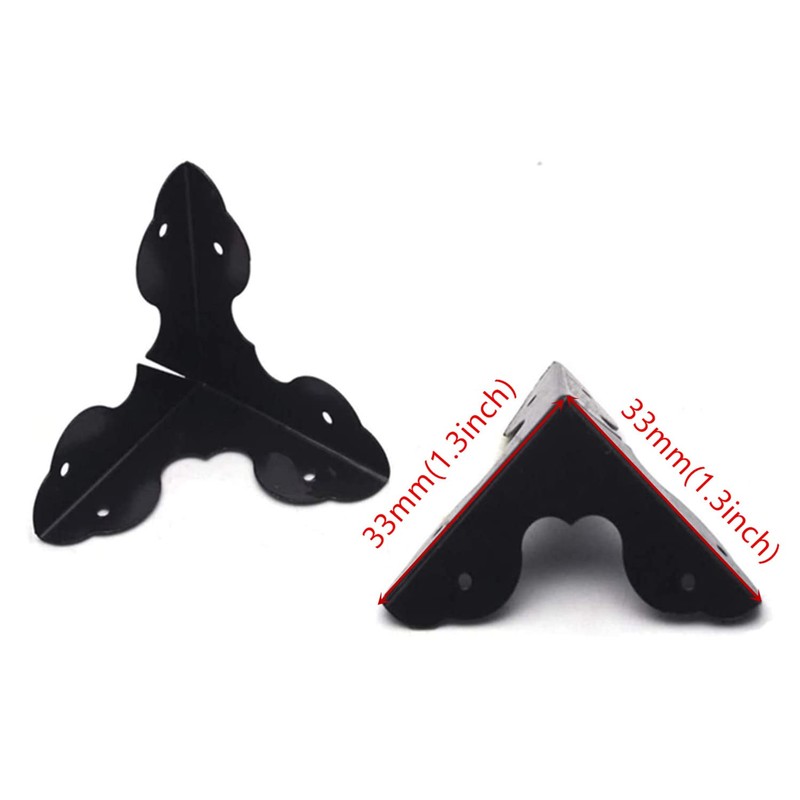 XMHF Box Corner Protector Triangle Metal Case Wooden Box Edge