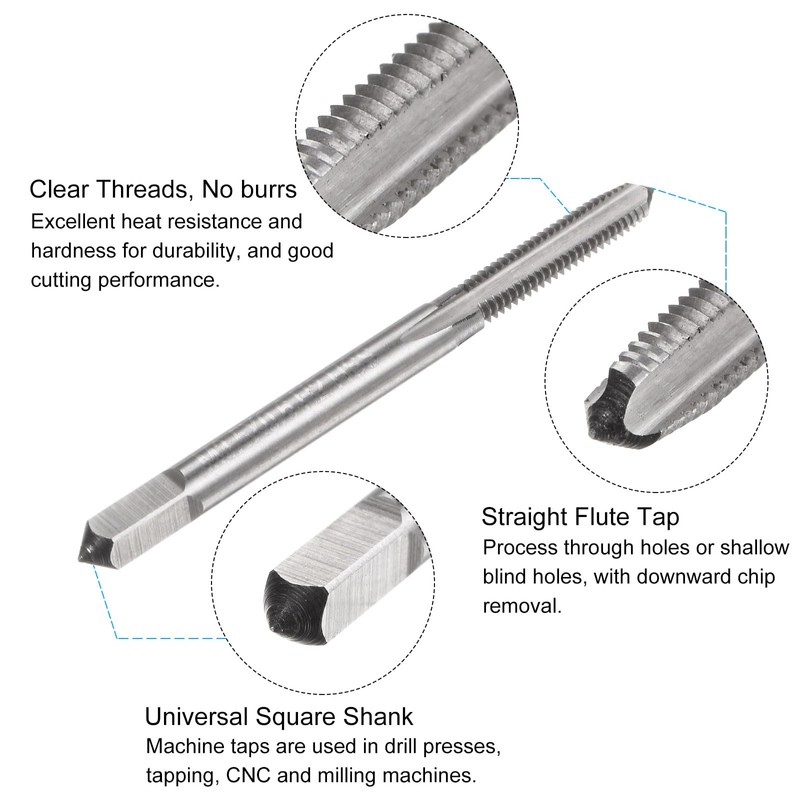 sourcing map Metric Tap and Drill Bit Set, M3.5 x