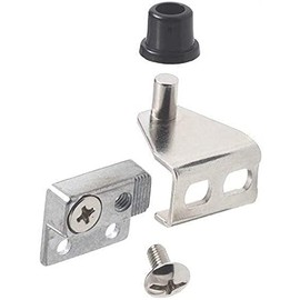 Hinge Outlet Pivot Door Hinge, Flush Door Removable Concealed, Nickel, 2 Pack