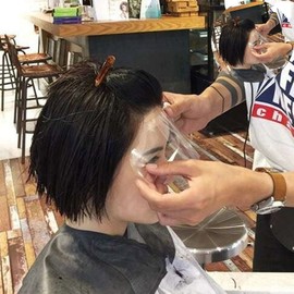 픽커102 Isaline Beauty Salon Face Shield - Salon Face Cover - Face Cap - Transparent Mask - Face Line Facial Protection Film - Face Shield Film - Face Cover
