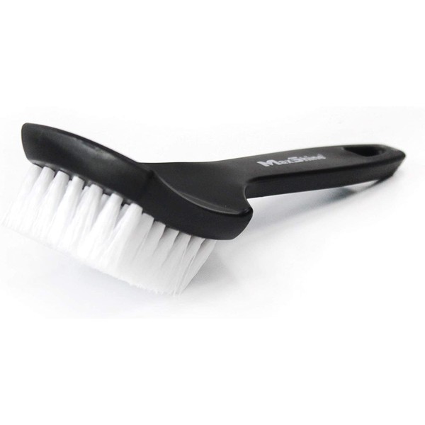 Maxshine All Purpose Long Handled Stiff Bristle Brush, Perfect for Tire & Carpet, Home/Office Cleaning