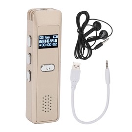 Digital Voice Recorder Multifunction AI Smart HD Noise Reduction Voice Activated Recorder for Meeting Interview Lecture Gold 32G