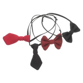 Toyvian Pack of 4 Miniature Ties and Bow Ties for Dolls Small Ties Mini Bow Ties Small Doll Ties for Baby Dolls Clothing Accessories