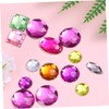BIUDECO 100 Pcs Rhinestone Art Decor Square Round Shapes DIY