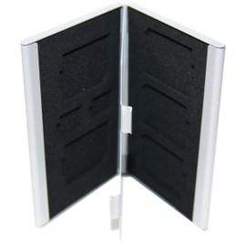 Ex-Pro® SD,SDHC,SDXC & Micro SD Aluminium Metal Protection Case - Silver