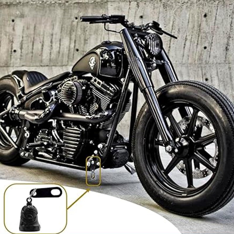 Hanger guardian bell for Motorcycle Black Attachment bracket Lucky Bell